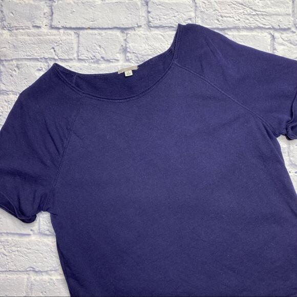 Gap Cuffed Sleeve Lightweight Sweatshirt in Navy - Picture 2 of 6